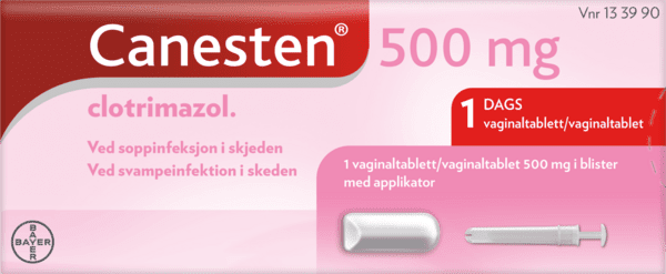Canesten 500mg vaginalablett 1stk med applikator