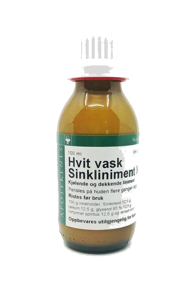 Hvit vask sinkliniment NAF 100ml