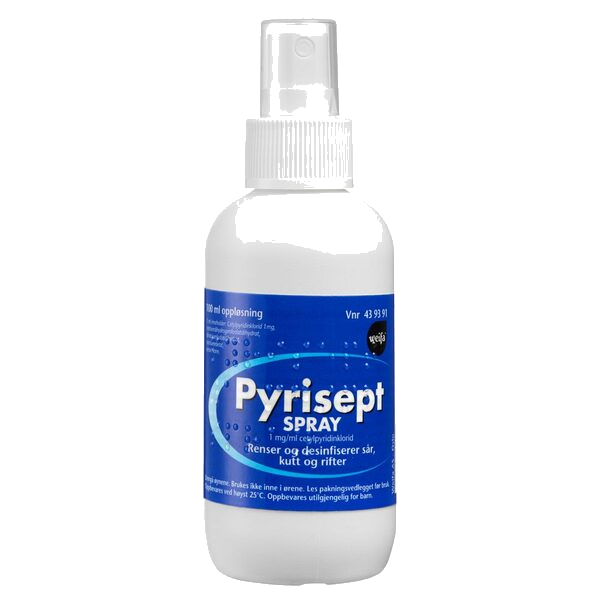 Pyrisept oppløsning spray 1 mg/ml 100 ml
