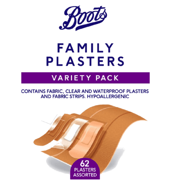 Boots plaster familiepakke, 62stk