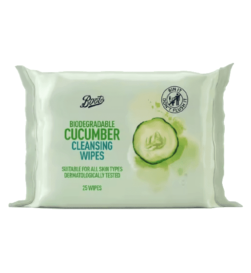 Boots Cucumber Nedbrytbare Renseservietter 25 stk