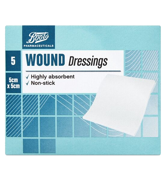 Boots Pharmaceuticals Kompress 5X5cm 5pk