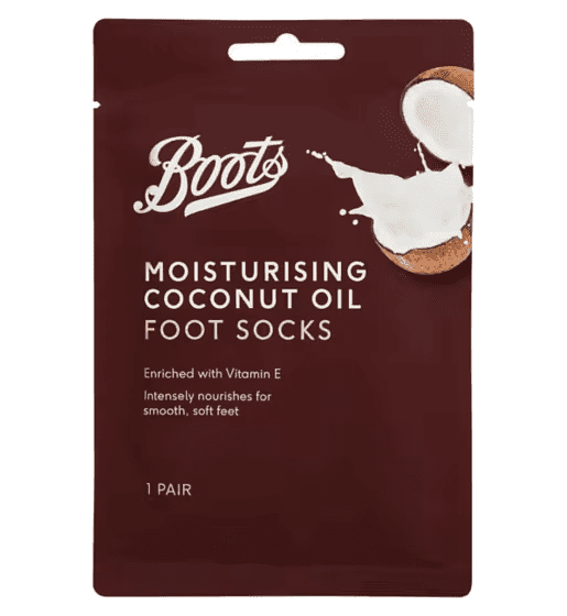 Boots Fuktighetsgivende fotsokker med kokosolje, 1 par