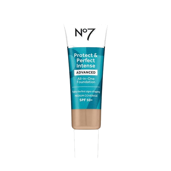 No7 Protect & Perfect ADVANCED All In One Foundation SPF50 30ml, Warm beige