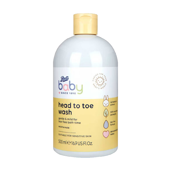 Boots Baby hår- og kroppsvask 500ml