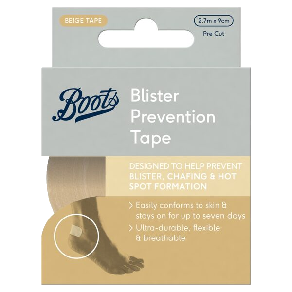 Boots Gnagsårforebyggende Tape 3 m x 9 cm – Beige