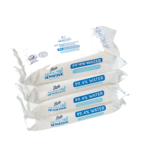 Boots Baby Soo Sensitive Våtservietter 4 x 60 Pack