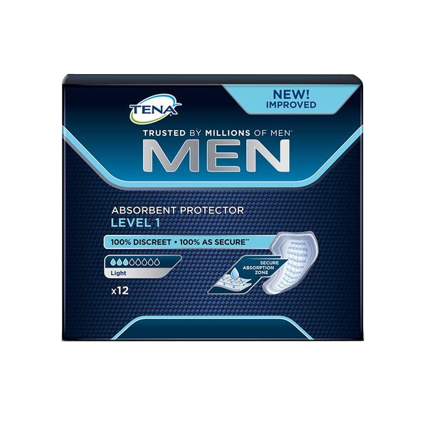 Tena Men Absorberende Innlegg Level 1, 12 stk
