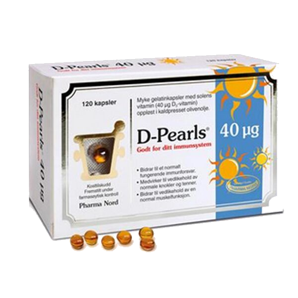 D-Pearls 40 µg kapsler 120 stk
