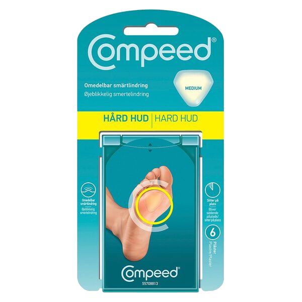 Compeed Hard Hud Plaster Medi 6 stk