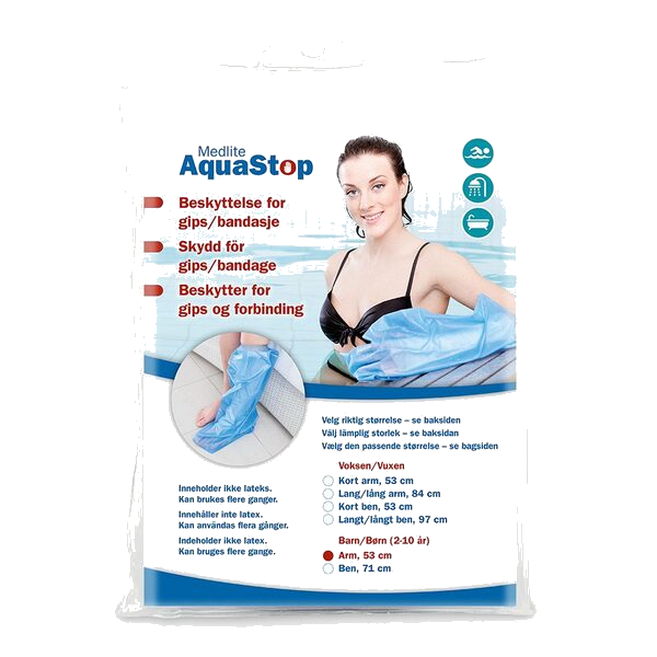 Aquastop dusjbeskyttelse til barn arm