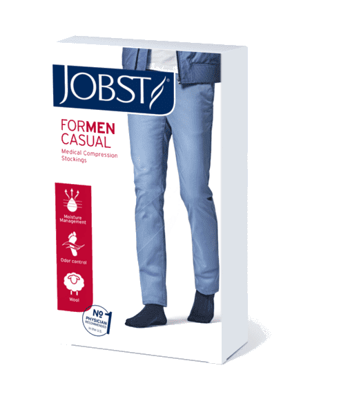 Jobst Men Casual K2 Kne Sort L 1 par