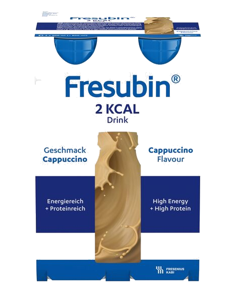 Fresubin 2 kcal Drink Næringsdrikk Cappuccino 4X200 ml