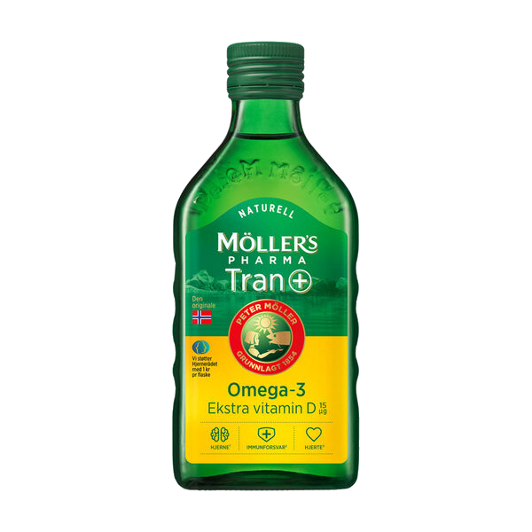 Möller's Pharma Tran D+ med naturell smak 250ml