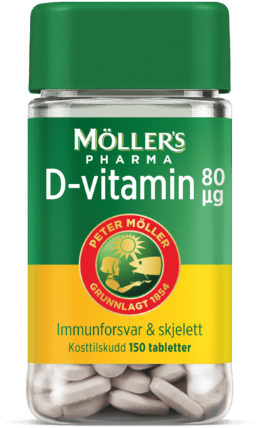 Möller's Pharma D-vitamin 80 µg 150 stk