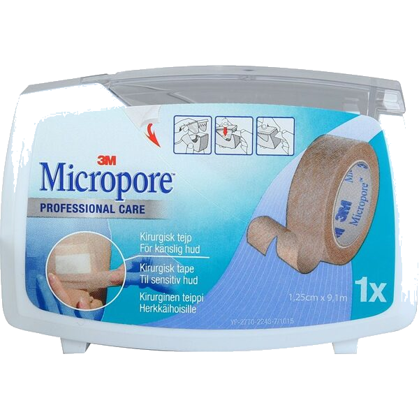 Micropore 1,25Cmx9,14M Disp Br 1 stk