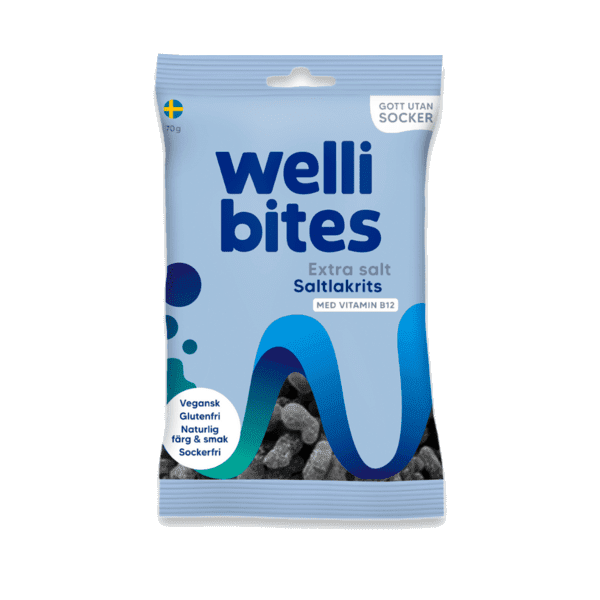 Wellibites Extra salt lakris 70 g
