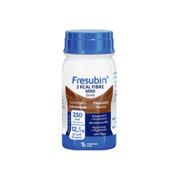 Fresubin 2 kcal Fibre Mini Drink Næringsdrikk Sjokolade 4X125 ml
