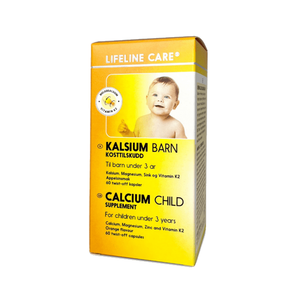 Lifeline Care Kalsium Barn Kosttilskudd kapsler 60 stk