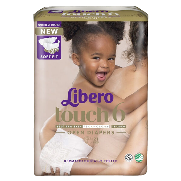 Libero Touch 6 Åpen bleie 13-20kg