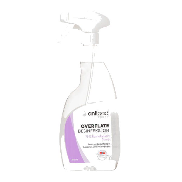 Antibac 75% overflatedesinfeksjon spray 750 ml