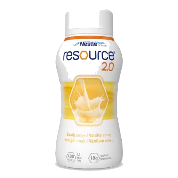 Resource 2,0 Næringsdrikk Vanilje 4X200 ml