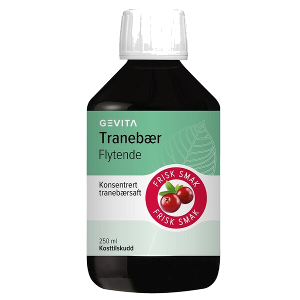 Gevita Tranebær Flytende 250ml