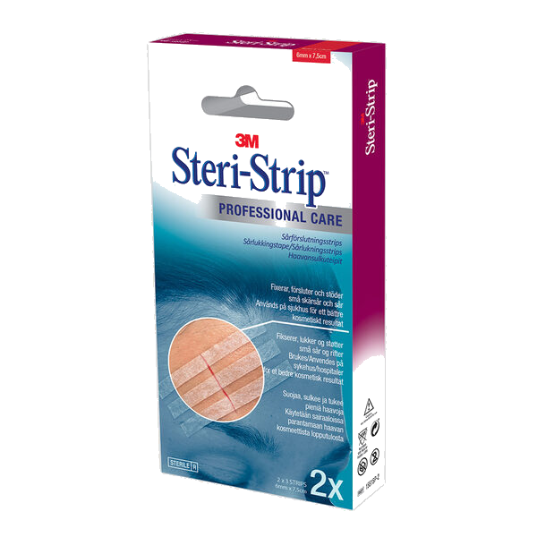 3M Steri-Strip Prof 6X75Mm Bru 2X3