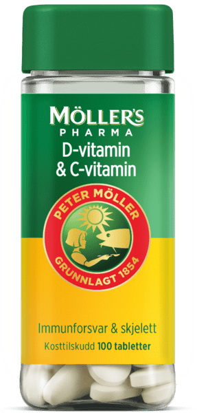Möller's Pharma D-vitamin & C-vitamin 100 stk