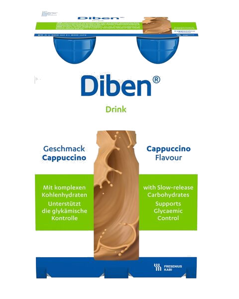 Diben Drink Næringsdrikk Cappuccino 4X200 ml