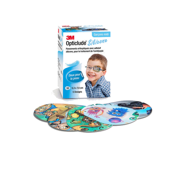 Silicone Øyelapp Gutt, Midi.