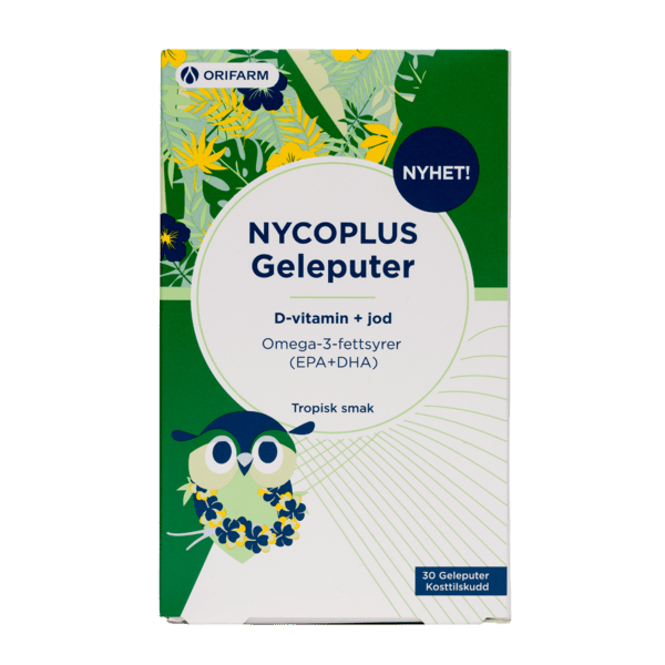 Nycoplus Omega-3 geleputer med jod og d-vitamin 30 stk