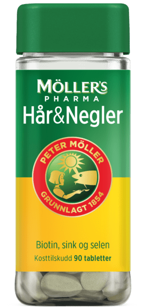 Möller's Pharma Hår & Negler 90 stk