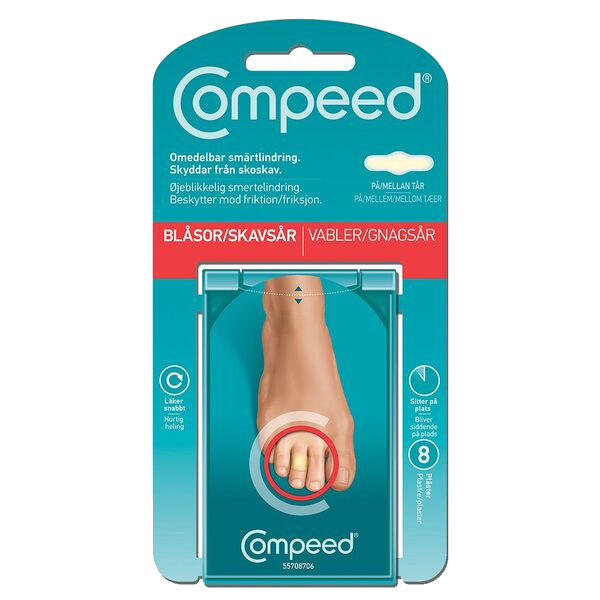 Compeed Gnagsårplaster Tær 8 stk