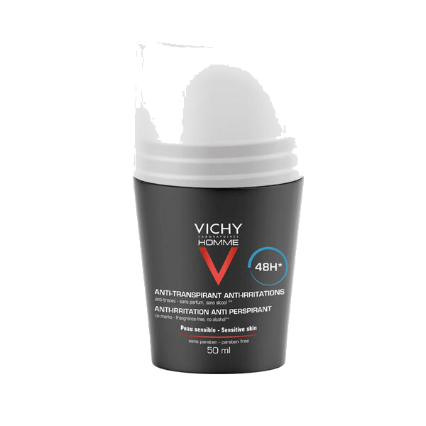 Vichy Homme 48h Anti-Trace Antiperspirant Roll-on Deodorant 50ml