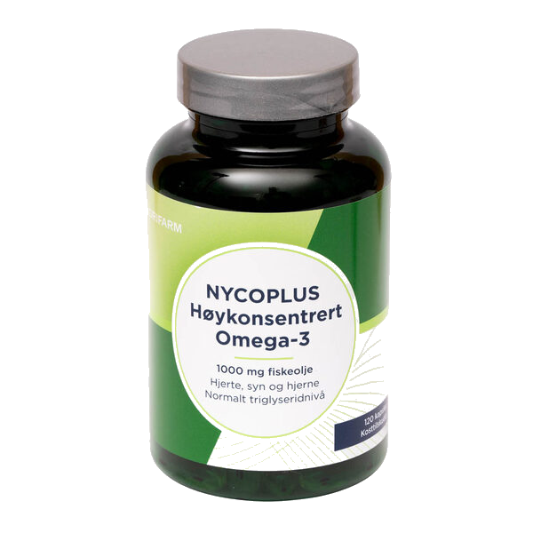 Nycoplus Høykonsentrert Omega-3 1000mg kapsler 120 stk
