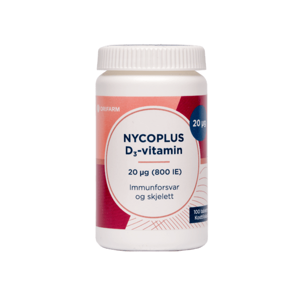 Nycoplus D3-vitamin 20 mcg tabletter 100 stk