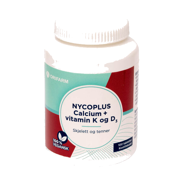 Nycoplus Calcium+Vitamin K og D3 tabletter 100 stk