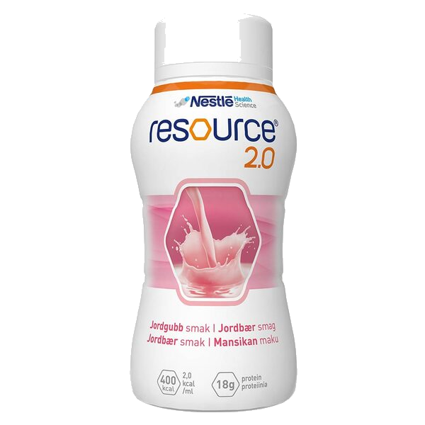 Resource 2,0 Næringsdrikk Jordbær 4X200 ml