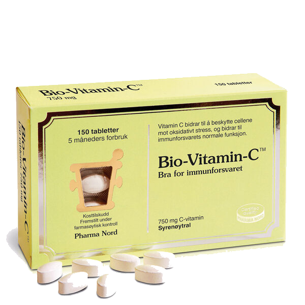 Bio-Vitamin-C 750mg tabletter 150 stk