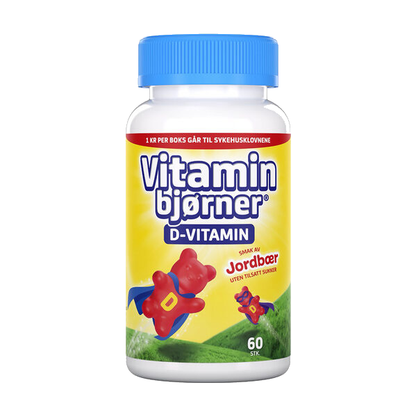 Vitaminbjørner D-vitamin 60 stk