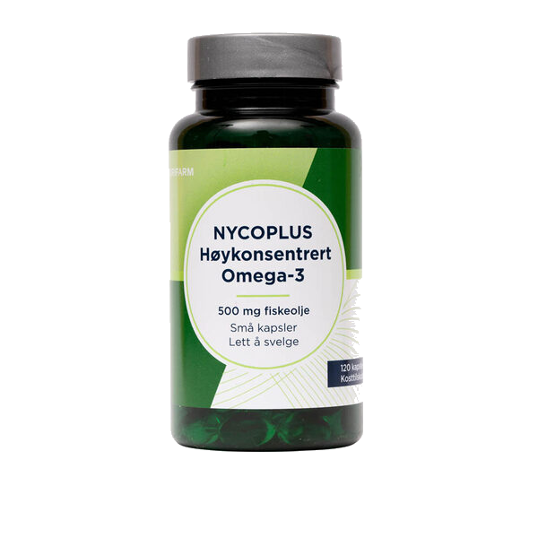 Nycoplus Høy Omega-3 Kaps 500mg 120 stk