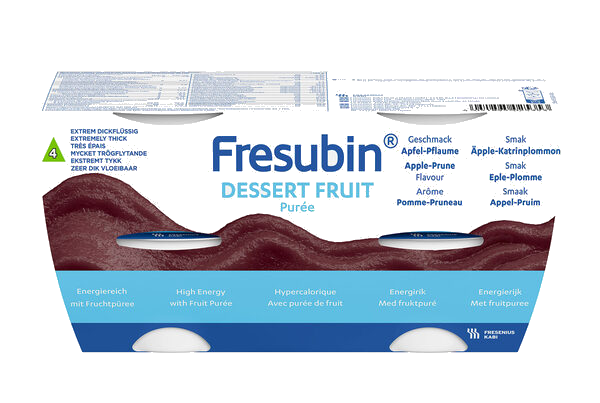 Fresubin Dessert Fruit Næringspuré Eple-Sviske 4x125 ml