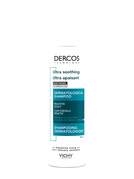 Vichy Dercos Ultra Soothing Sjampo til normalt/fett hår 200ml