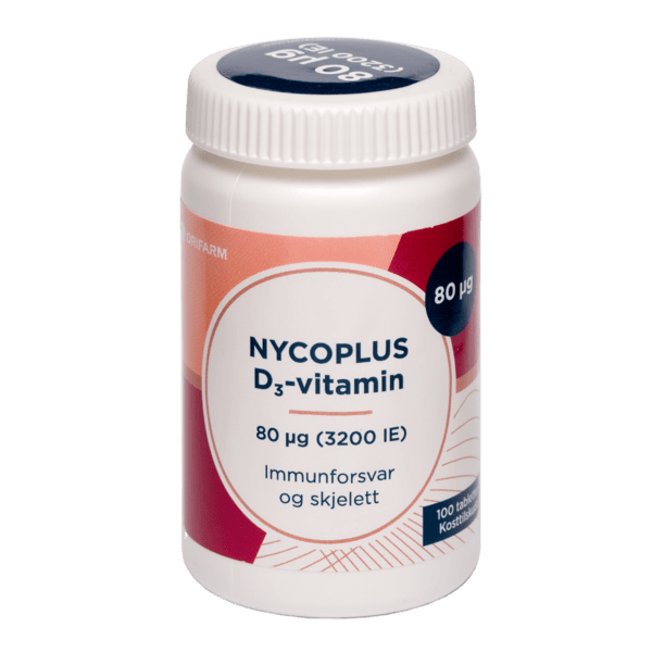 Nycoplus D3-vitamin 80 mcg tabletter 100 stk