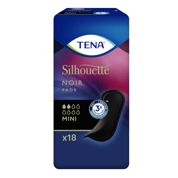 TENA Silhouette bind Sort Mini 18 stk
