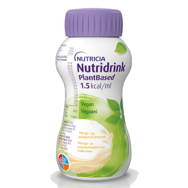 Nutridrink PlantBased Næringsdrikk Mango- og pasjonsfrukt 4x200 ml