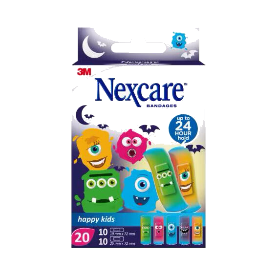 Kids Plaster Monster 20 pk