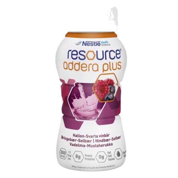 Resource Addera Plus Næringsdrikk Bringebær & Solbær 200 ml