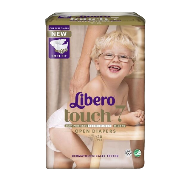 Libero Touch 7 åpen bleie 16-26kg